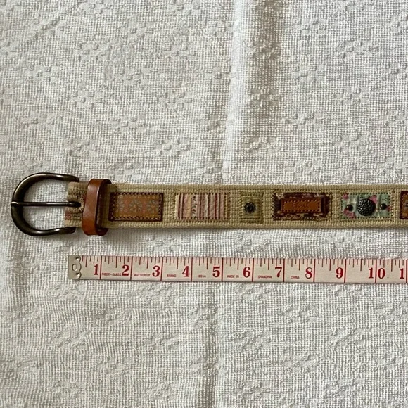 Women’s Fabric Fossil Belt Boho - Picture 1 of 3